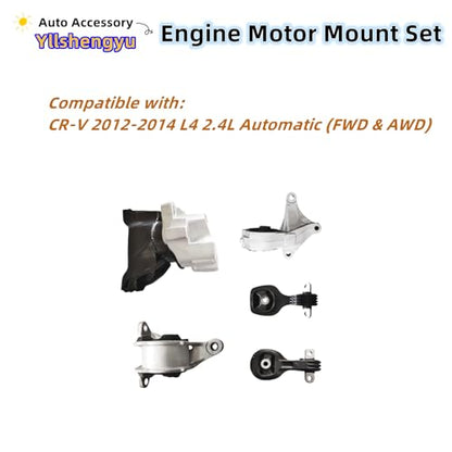 Engine Motor Mount Kit for CR-V 2012 2013 2014 L4 2.4L - size: CR-V 2012-2014 L4 2.4L