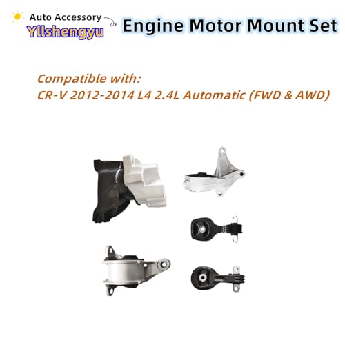 Engine Motor Mount Kit for CR-V 2012 2013 2014 L4 2.4L - size: CR-V 2012-2014 L4 2.4L