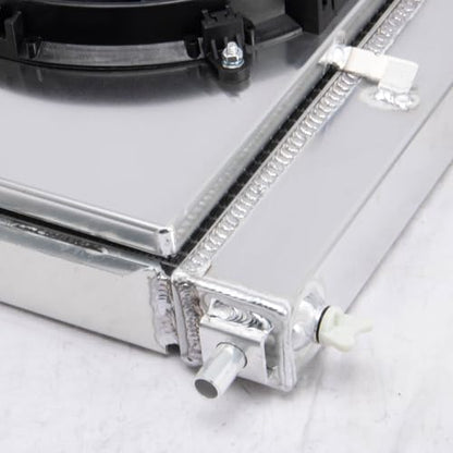 Ford Mustang Radiator Shroud Fan Compatible with 1997-2004 Ford Mustang GT SVT Cobra 4.6L 5.4L V8 1998 1999 2000 2001 2002 2003 Mustang All Aluminum Radiators with Fan Shroud