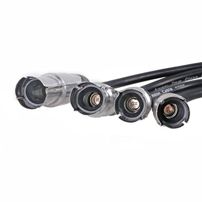 AutoPart T ST-4129 7mm Ignition Spark Plug Wire Set, Set of 4, for Volkswagen 2001-2005 Beetle/ 2001-2007 Golf/ 2007-2010 Golf City/ 2001-2005 Jetta, L4, 2.0L, 121cid