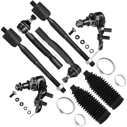 SCITOO 8pcs Front Tie Rod Kit for Toyota for Camry 2002-2006, Solara 04-08