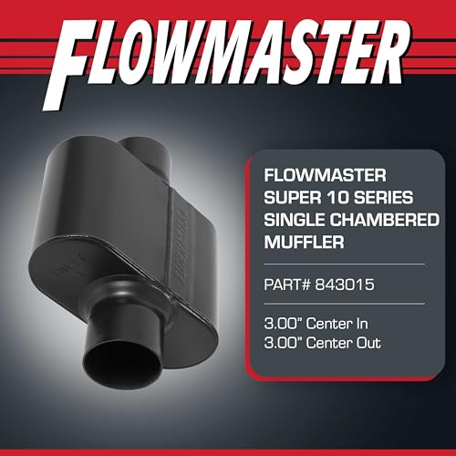 Flowmaster Super 10 Series Muffler – 3.00" Center In / 3.00" Center Out - color: Center In / Center Out