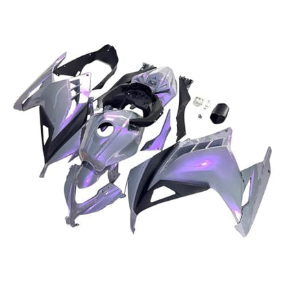 US STOCK Pink Gray Chameleon Fairing Fit for Kawasaki Ninja 2013-2017 EX300 - color: 020 Pink Gray Chameleon