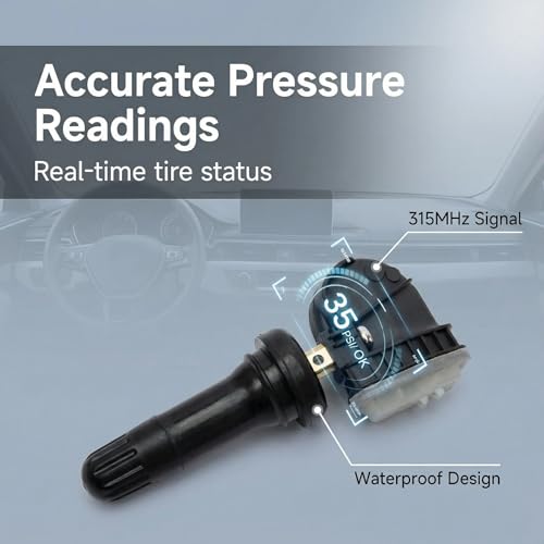 4팩 TPMS 센서 F2GZ-1A189-A 315MHz 포드 F150/익스플로러/퓨전용 - size: 4 Pack