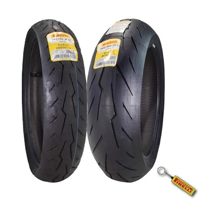Pirelli Diablo Rosso IV Front & Rear Tire Set 110/70 ZR 17 & 180/60 ZR 17 - size: 110/70 ZR 17 54H; 180/60 ZR 17