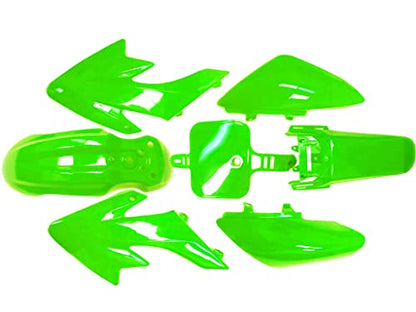 Plastic Fairing Fender Cover Kit for Honda CRF50 XR50 CRF 50 XR 50 SSR SDG 107cc 125cc Chinese Dirt Bike Pit Bike (Green) - color: Green