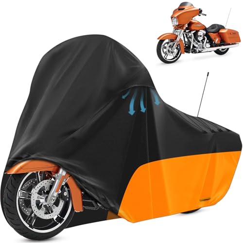 Motorcycle Cover Heavy Duty for Touring Side Box Models - size: Side Box