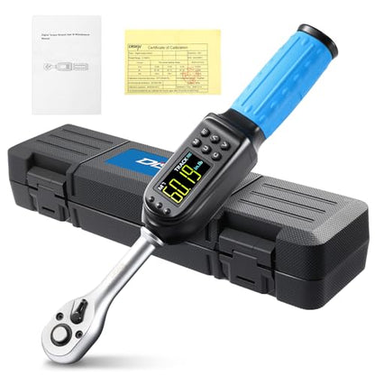 DISEN 3/8" Digital Torque Wrench Set 5-135 N.m 8 Presets 500 Memory - size: 3/8-inch