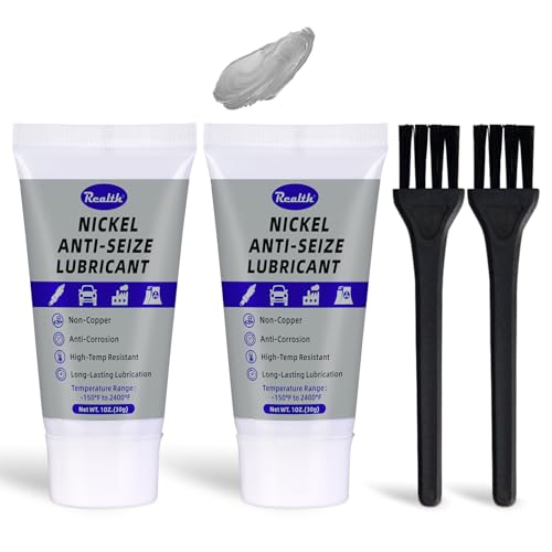 Realth Nickel Anti-Seize Lubricant 1oz 2 Pack High Temp Anti Seize Grease - color: Nickel, size: 60g