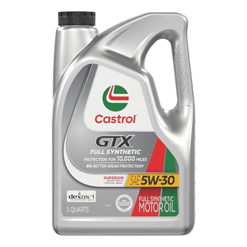 Castrol GTX Full Synthetic 5W-30 Motor Oil, 5 Quarts - size: 5 Quarts