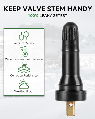 50Pcs TR1520 Snap-in TPMS Tire Valve Stems, Fits 0.453" Rim Holes - size: TPMS