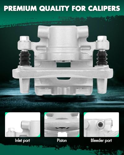 SCITOO Rear Right Disc Brake Caliper With Bracket 18B5104 Silver - size: Rear Passenger[18B5104]Silver
