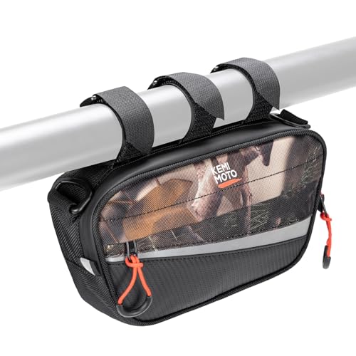 KEMIMOTO UTV Roll Cage Storage Bag Universal 1680D Grab Handle Storage Bag Dimensions 11" x 5" Side by Side Accessories Compatible with UTV, ATV, Golf Cart, Bike, Off-road Vehicle, Camo - color: Camo