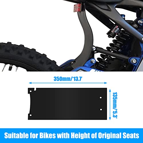 Longer Fender, Upgraded Shock Absorption Mud Guard Mud Flap, Rear Mudguard Dust Cover Protector for Sur Ron Light Bee X/S Segway X160/ X260, Fits Original & Raised Seat - size: Longer