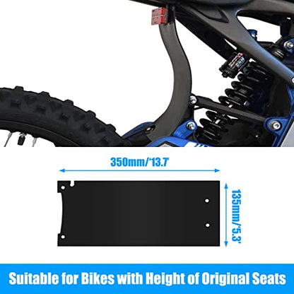 Longer Fender, Upgraded Shock Absorption Mud Guard Mud Flap, Rear Mudguard Dust Cover Protector for Sur Ron Light Bee X/S Segway X160/ X260, Fits Original & Raised Seat - size: Longer