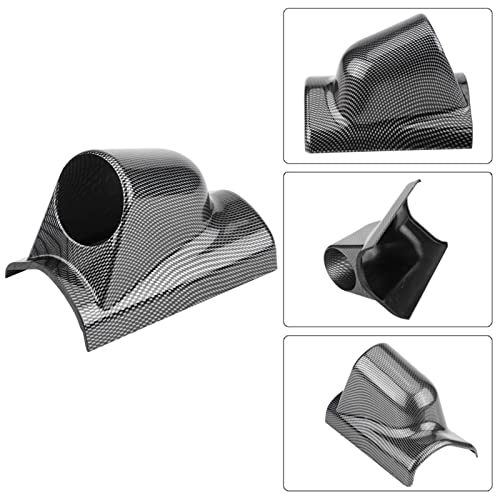 Universal Heavy Duty Racing Sport Meter Gauge Pillar Mount Pod Holder Bracket Gauge Holder,Carbon Fiber Color (Single Hole) - size: Single Hole