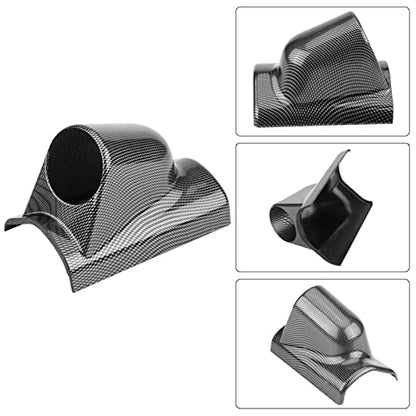Universal Heavy Duty Racing Sport Meter Gauge Pillar Mount Pod Holder Bracket Gauge Holder,Carbon Fiber Color (Single Hole) - size: Single Hole