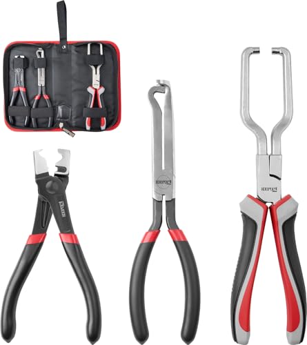 KOOPOOL 3Pc Electrical Disconnect Pliers – Heavy-Duty Connector Tools