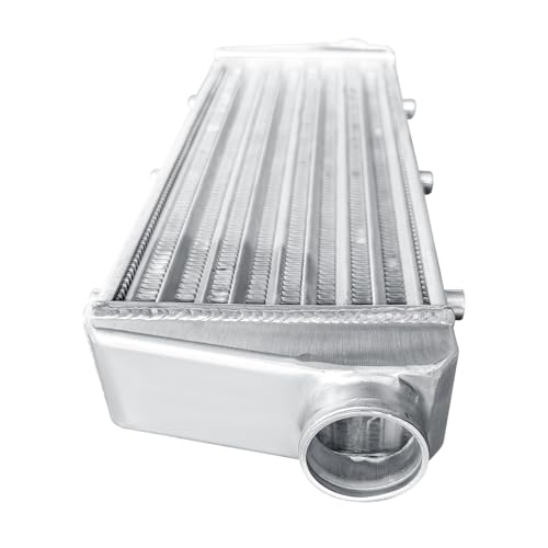 Universal Intercooler 23.5''x8.5''x2.7" Front Mount Intercooler 2.2'' Inlet and Outlet Aluminum Turbo Intercooler Direct Replacement for Any Turbo Charger system - size: 23.5''x8.5''x2.7" 2.2''