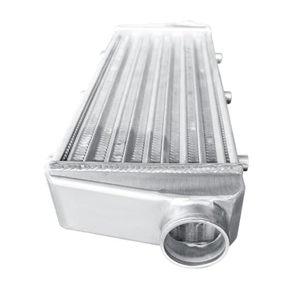 Universal Intercooler 23.5''x8.5''x2.7" Front Mount Intercooler 2.2'' Inlet and Outlet Aluminum Turbo Intercooler Direct Replacement for Any Turbo Charger system - size: 23.5''x8.5''x2.7" 2.2''