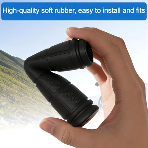 4 Pairs Bicycle Handle Bar Grips Mushroom Grips for BMX/MTB/Road Mountain Bikes - color: black
