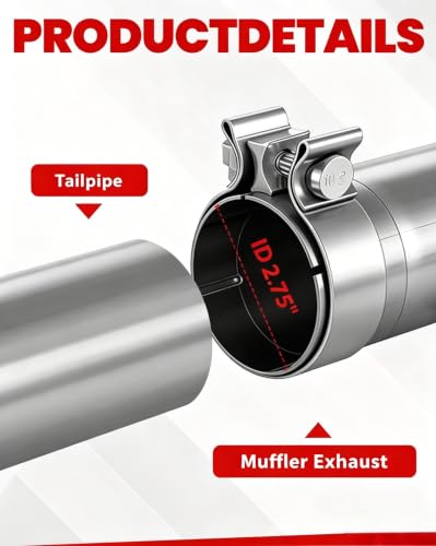 T409 Stainless Steel Muffler Exhaust,Compatible With 2014-2021 Silverado 1500/Sierra 4.3L V6 and 5.3L V8