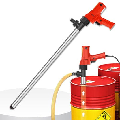 110V Electric Fuel Transfer Pump-High Power 2480W Multi-Functional Liquid Transfer Pump Includes 91CM stainless steel tube + 2M steel wire hose for Diesel,Lubricants,Water,Slightly viscous liquid - style: 110V 2480W