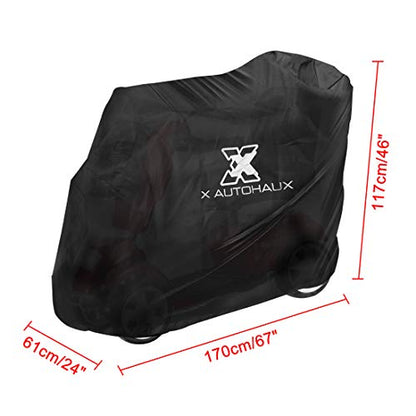 X AUTOHAUX Large Mobility Scooter Cover for Electric Wheelchair 4 Wheel - size: 67x24x46 inch