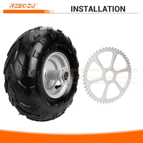 50 Tooth Rear Sprocket 420 Chain Compatible with #40 41 420 Chain - color: Silver-50 Tooth