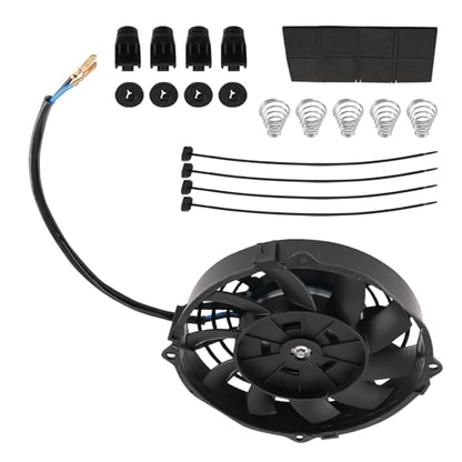 maXpeedingrods 7" inch Universal Electric Radiator Cooling Fan 12V 80W - size: 7 inch