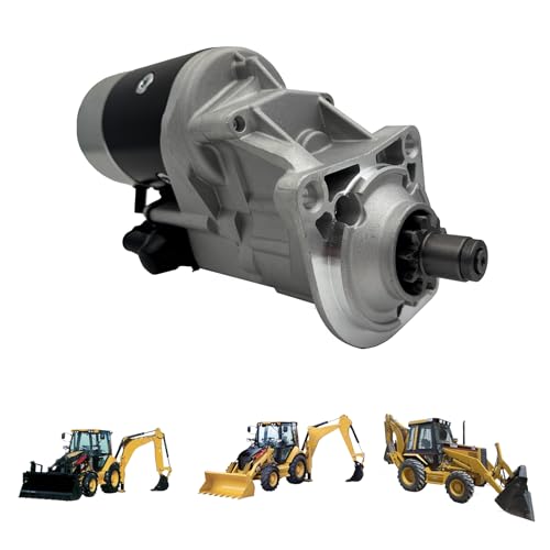 Starter Motor for Caterpillar CAT Backhoe Loader 416B 416C 416D 420D 420E - New Automotive Replacement Starter Replaces 143-0539 143-0538 17418N 228000-1421 0R4316