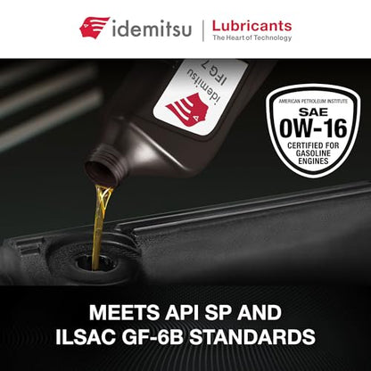 Idemitsu IFG7 0W-16 SP/GF-6B Full Synthetic Motor Oil – 1 Quart - size: 1 Quart, style: 1 Pack