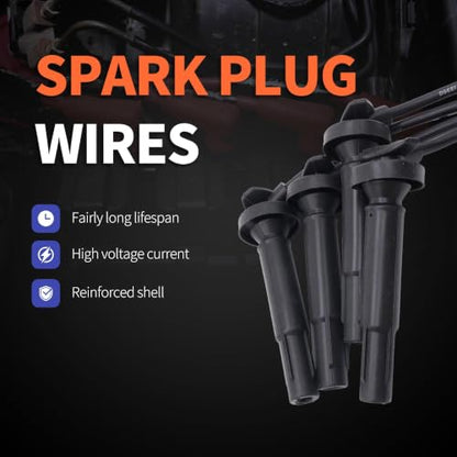 SOA430Q124 Ignition Spark Plug Wires Set of 4 Compatible with Subaru - style: SOA430Q124