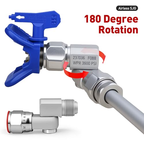 7/8" Airless Paint Spray Gun Swivel Joint 3600 PSI - style: 1PCS