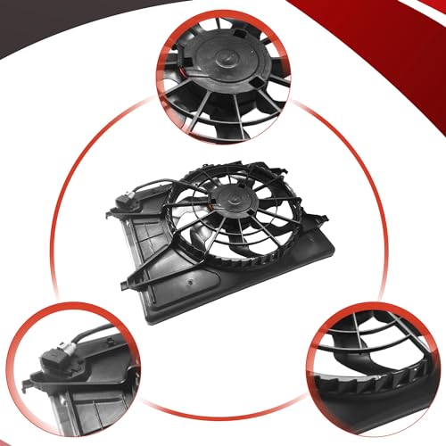 PartsFlow Radiator Cooling Fan Assembly Compatible with 2007 2008 2009 2010 Hyundai Elantra 2.0L 620-493 253802H150 - color: For Hyundai Elantra