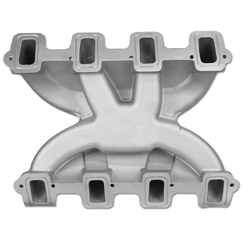 300-129 rectangular port LS Carb Intake Manifold for LS3 V8 Silver - size: LS3 LS92