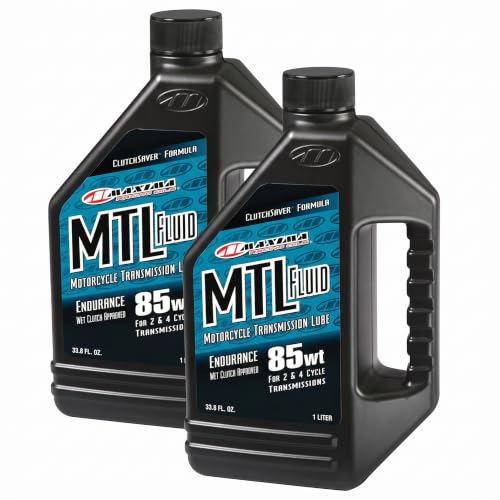 Maxima 40901 MTL-E 85WT Motorcycle Transmission/Clutch Fluid - 1 Liter Bottle (Pack of 2) - size: 1 Ounce (Pack of 2), style: Single