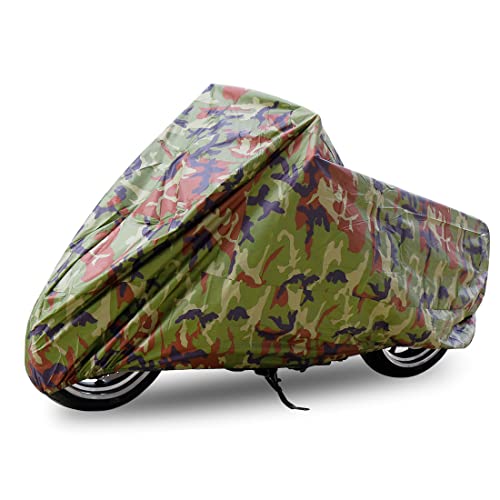 uxcell L 190T Scooter Motorcycle Cover Camouflage 86" for Yamaha - size: L