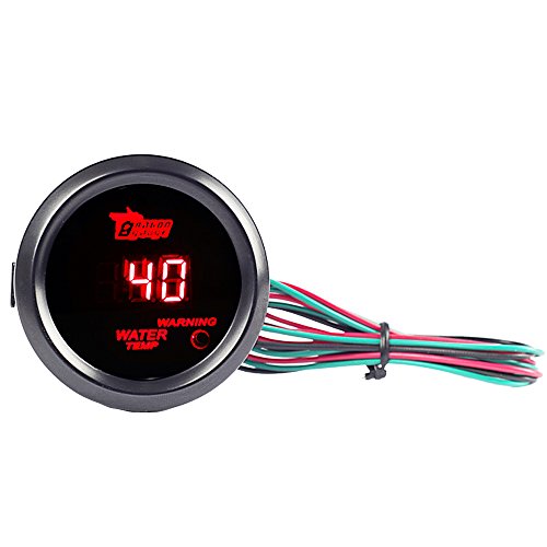 ESUPPORT Car 2" 52mm Digital Water Temp Gauge Temperature Meter Kit - color: Water Temp Gauge