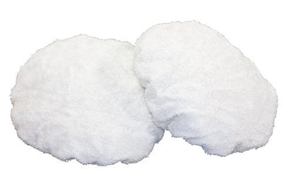 WEN 6010A42 Terry Cloth Polishing Bonnets, Cotton, 6-Inch, 2-Pack, White