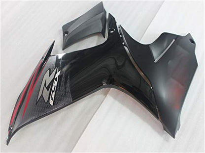 YTL Black Red Full Fairing Fit for Suzuki 2011-2026 GSXR 600/750 - color: 004 Black Red