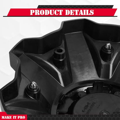 KitsPro Center Cap for Fuel Offroad 1002-53B M-447 8-Lug Rim — Matte Black with American Flag, Pack of 1 - color: Matte Black with American Flag, size: Fuel Offroad 1002-53B M-447 8-Lug