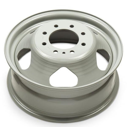 OEM Replacement 17x6.5 Steel Dually Wheel 8x165 Bolt Pattern Silver Finish Rim for 2008-2010 GMC Sierra 3500 – 09596938 Direct Bolt-On Fit - size: 17x6.5 in - Silver