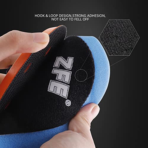 Buffing Polishing Pads, ZFE 7Pcs 6"(150mm) Waffle Foam Buffing Pads Polishing Pads Wool Pad Kit for 6Inch Backing Plate RO/DA/GA Car Polisher Boat Compounding, Polishing and Waxing - color: 7Pcs 6Inch Waffle Polishing Pad, size: 6 Inch (150mm)