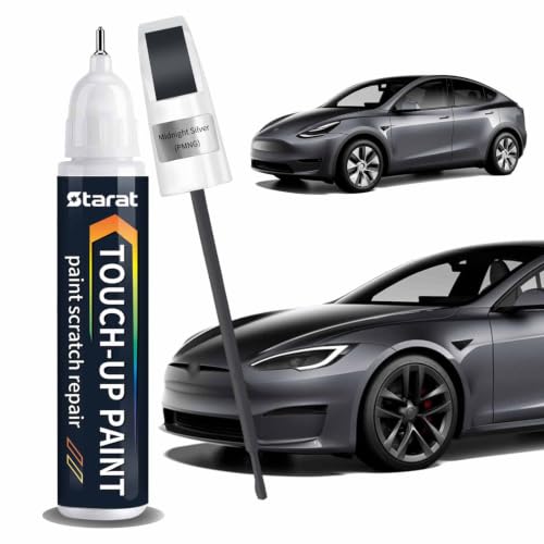 Midnight Silver(PMNG) Touch Up Paint Pen for Tesla Scratch Repair - color: Midnight Silver (PMNG)