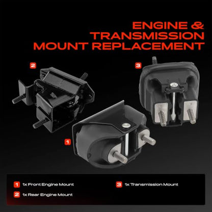 A-Premium Engine Motor Mount and Transmission Mount Kit, Set of 3