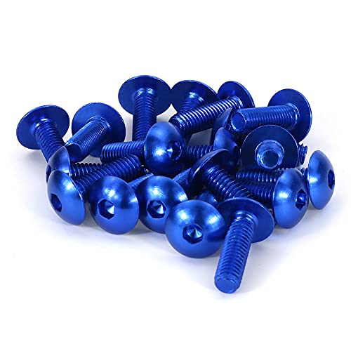 Universal Fairing Bolt Kits Fit for CRF/YZ/NINJA/GSX/DRZ Series - color: Blue