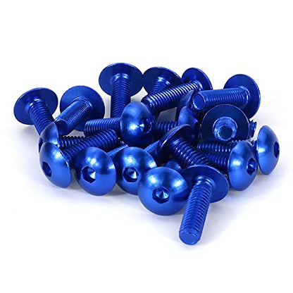 Universal Fairing Bolt Kits Fit for CRF/YZ/NINJA/GSX/DRZ Series - color: Blue
