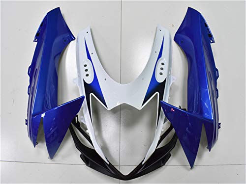 YTL White Blue Full Fairing Fit for Suzuki 2011-2026 GSXR 600/750 - color: 012 White Blue
