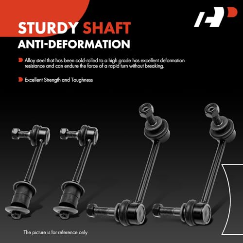 A-Premium Set of 4, Front & Rear Sway Bar Link Stabilizer Bar Link Kit